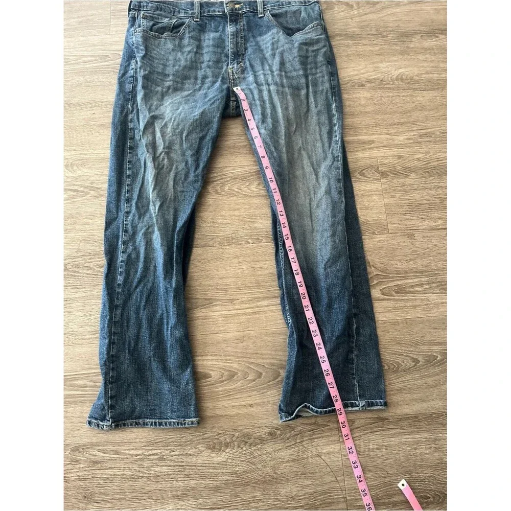Signature Levi Strauss Jeans Mens 36x30 Relaxed Fit Stretch Denim Dark Wash